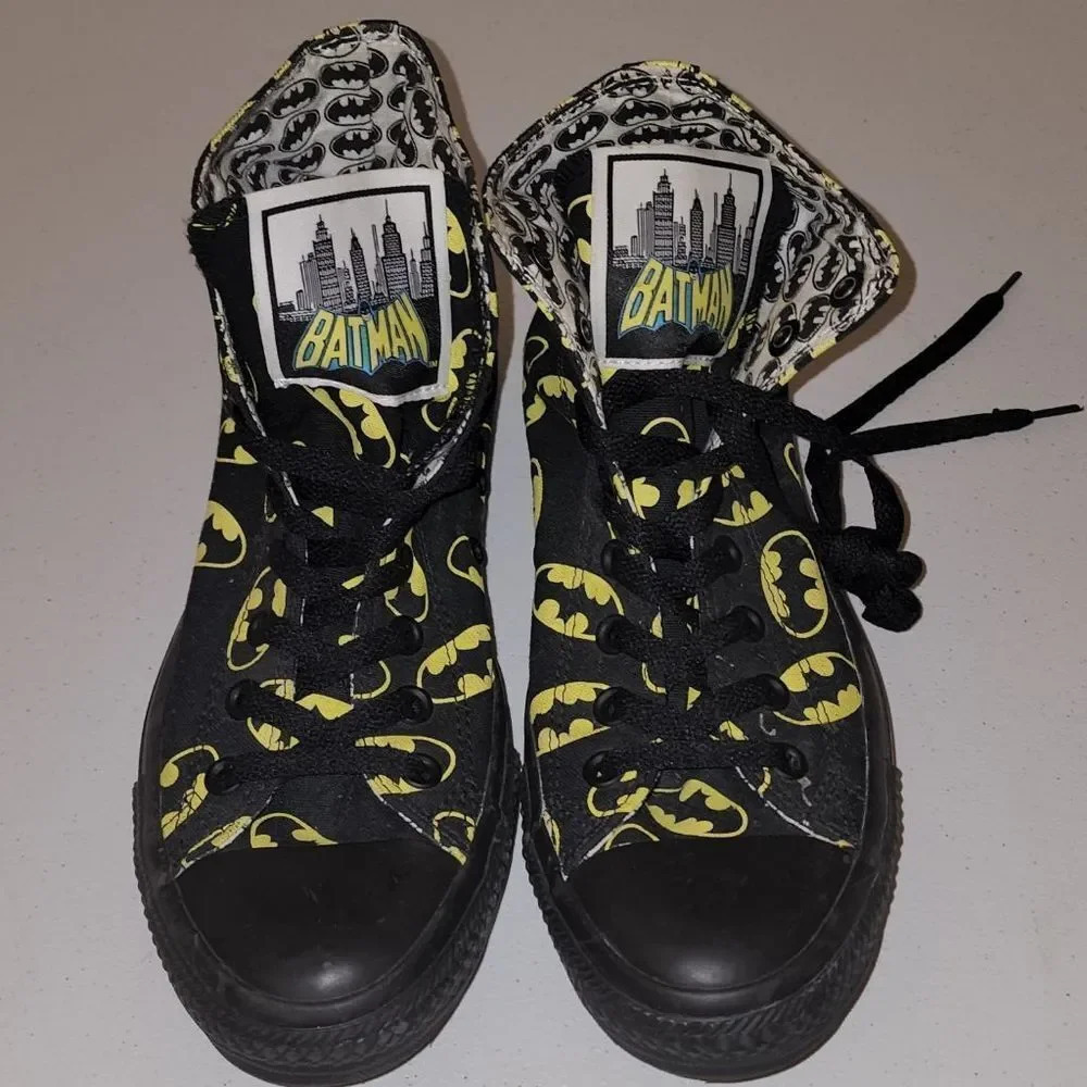 Converse All Star DC Batman Hi Top Sneakers Mens 8 Womens‎ 10 - Picture 3 of 8